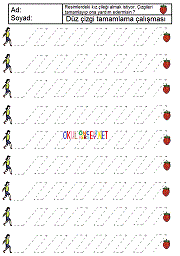 Düz Çizgi Çalışmaları